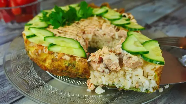 Закусочный пирог на праздничный стол