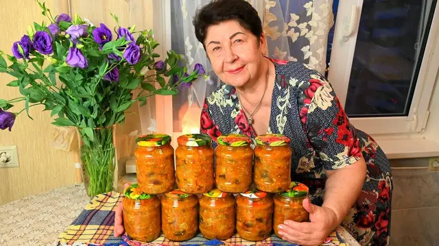 Обалденный салат с фасолью на зиму