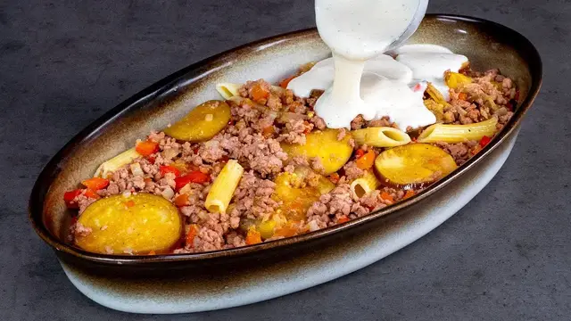 Простой рецепт для особых гостей! Паста с мясным фаршем и баклажанами, в духовке