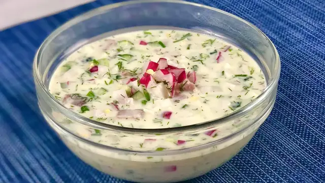 Окрошка на кефире