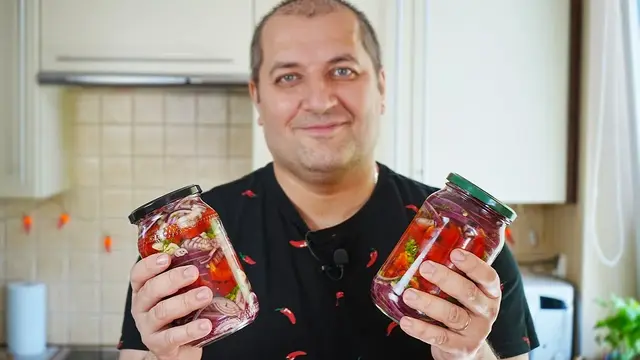 Маринованный лук с перцем