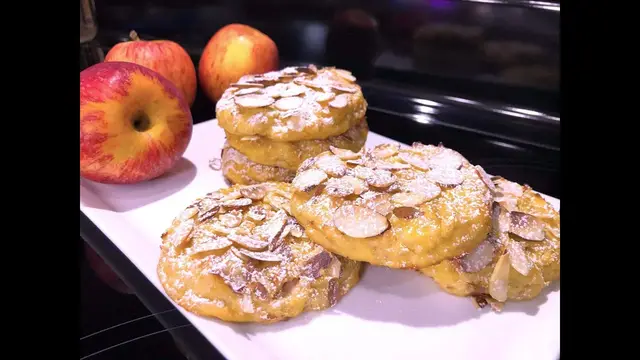Творожное печенье с яблоками