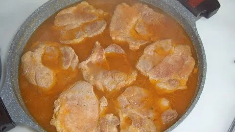 Нежная свинина в соусе