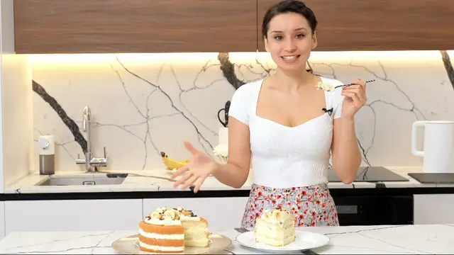 Очень вкусный торт с бананами
