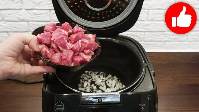 Свинина и рис в мультиварке