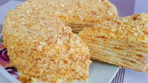 Вкусный торт Наполеон