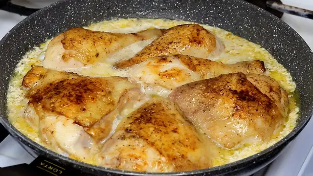 Сочная и самая вкусная курица в сливочном соусе