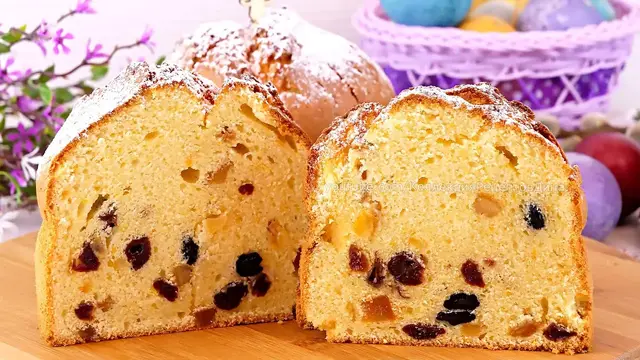 Кулич-кекс без дрожжей на сливках