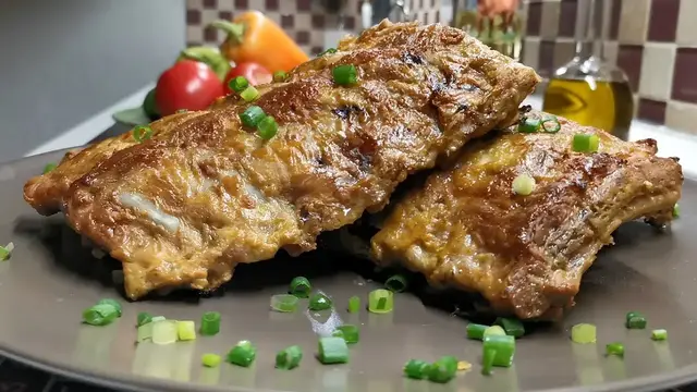 Рёбрышки запечённые в духовке 