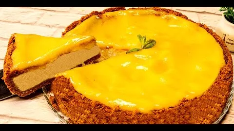Творожный пирог с лимонным курдом