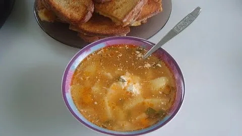 Картофельный суп с ракушками