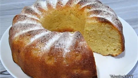 Домашний кекс с яблоками 