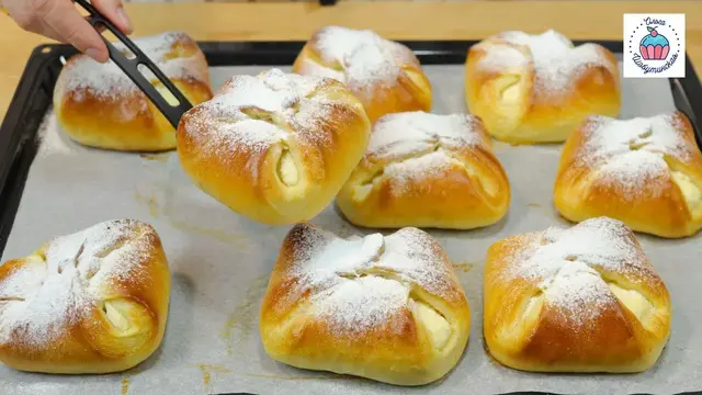 Воздушные конвертики с сочной творожной начинкой