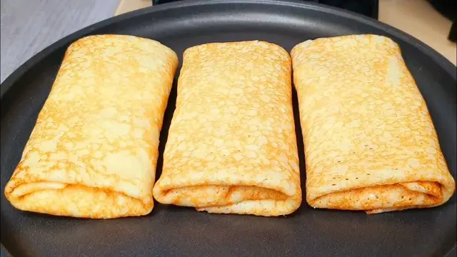 Вкусные блинчики с творогом
