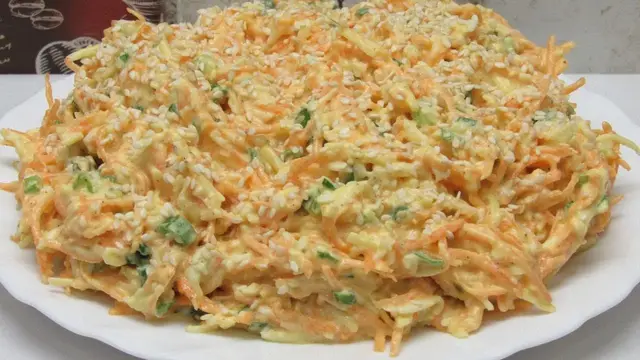Простой салат с моркови на каждый день 