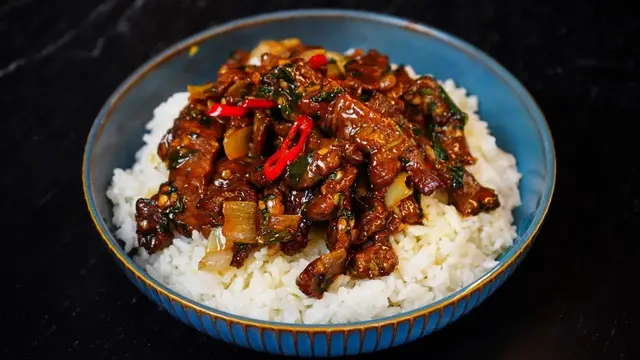 Сочное мясо по-монгольски