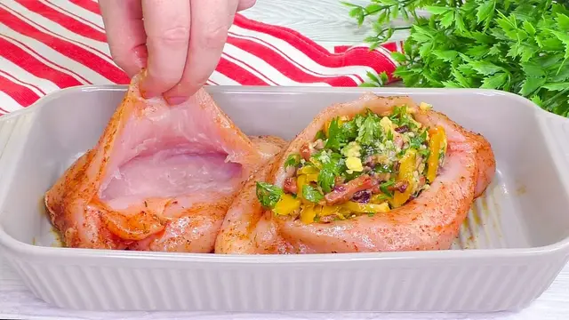 Фаршированная куриная грудка