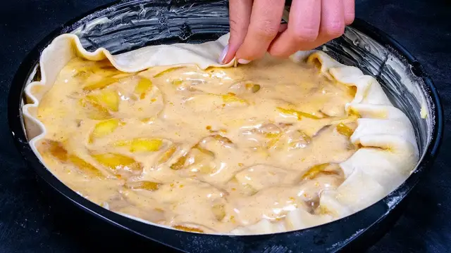 Слоёный тарт из яблок