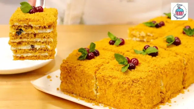 Карамельный медовик