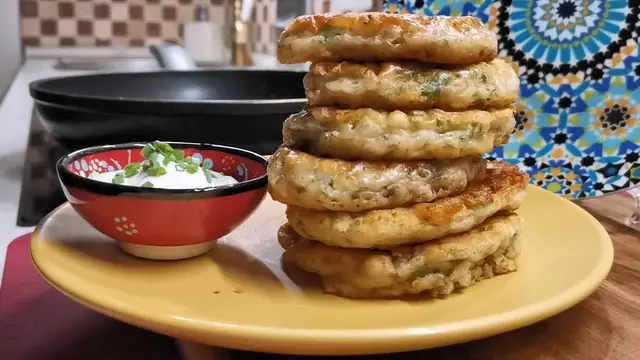 Оладьи с грибами 