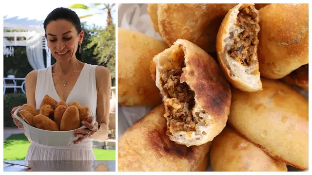 Пирожки с чечевицей и грибами