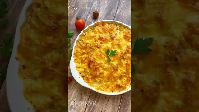 Гратен из картофеля с фаршем