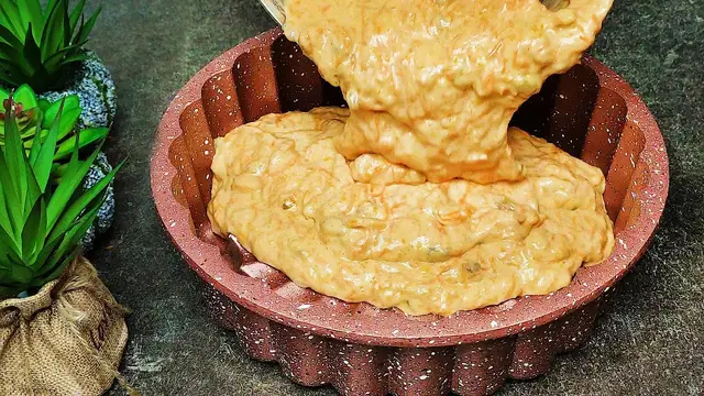 Морковный пирог со сгущёнкой к чаю