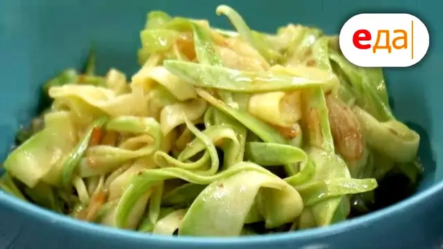 Кабачки в сырной панировке по-корейски
