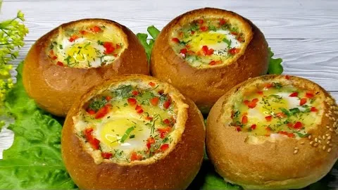 Хрустящие булочки с сочной начинкой 
