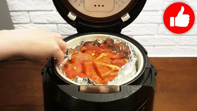 Куриное филе с рисом на пару в мультиварке