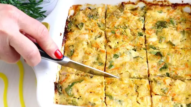 Сытное куриное филе с овощами в духовке