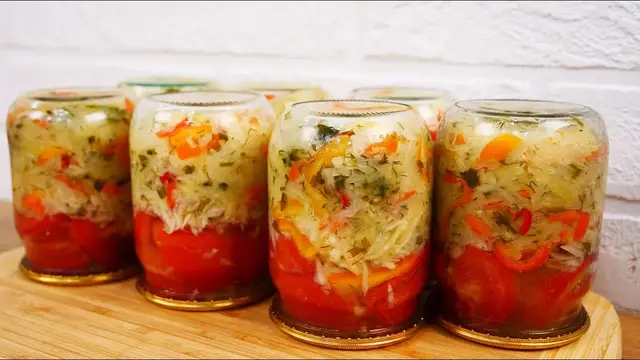 Маринованный овощной салат