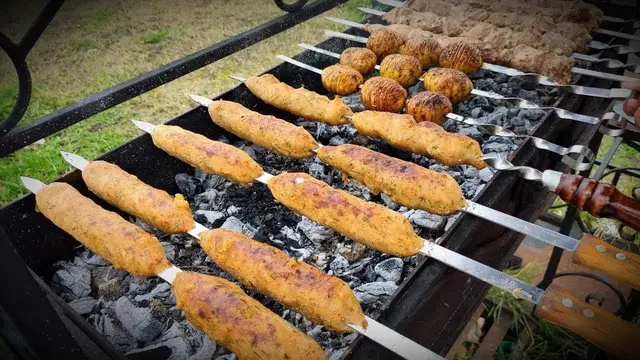 Картофель на мангале