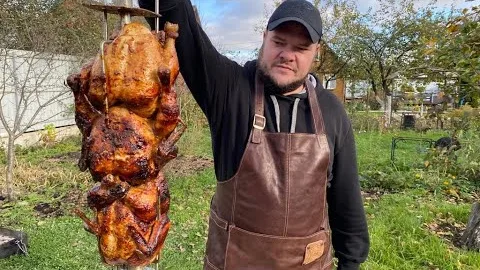 Сочная курица на углях