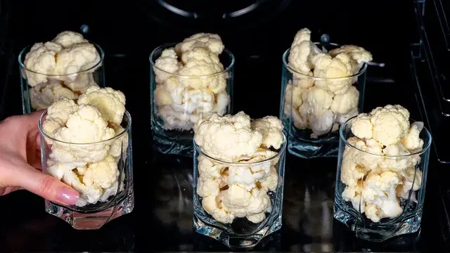 Овощная запеканка с цветной капустой и грибами