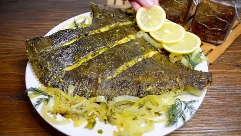 Камбала запеченная в духовке