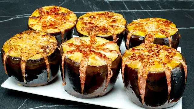 Вкусные фаршированные баклажаны