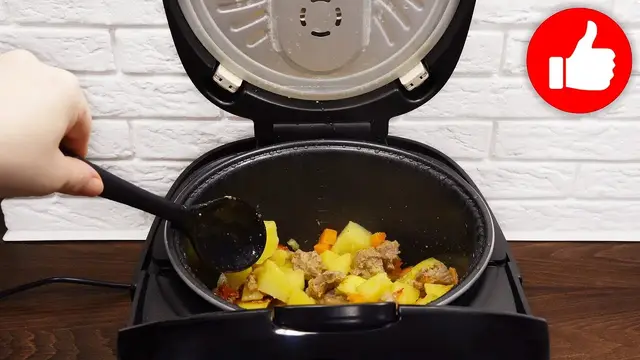 Картошка с мясом индейки в мультиварке