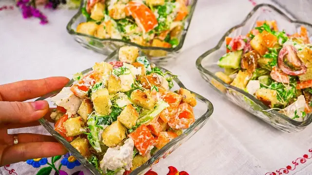 Салат с курицей 
