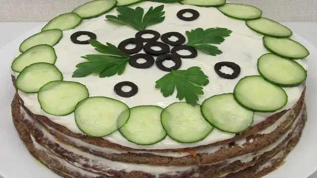 Нереально вкусный печёночный торт