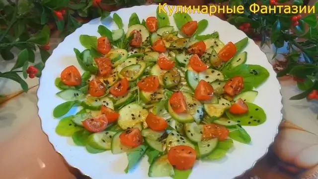 Легкий летний салатик на скорую руку