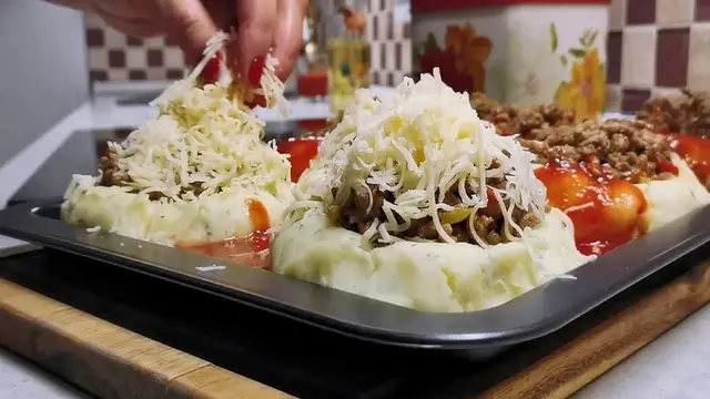 Картошка с фаршем