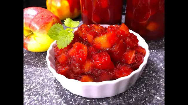 Джем из яблок и слив