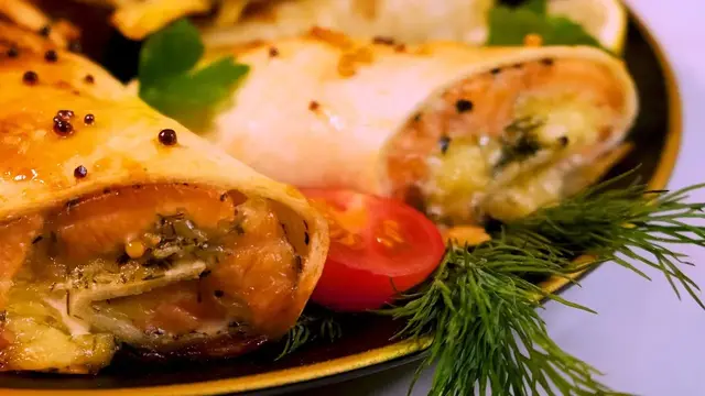 Эффектная закуска с рыбой