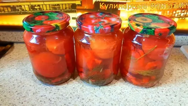 Помидоры на зиму без шкурки с чесночком