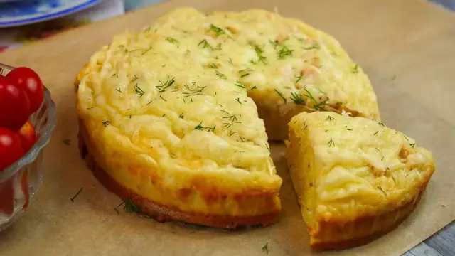 Очень простой пирог с курицей