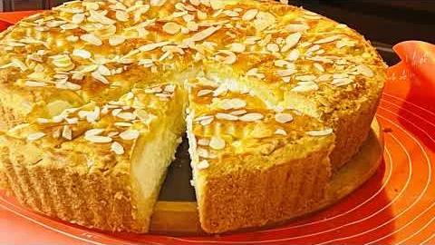 Песочный пирог с творожной начинкой