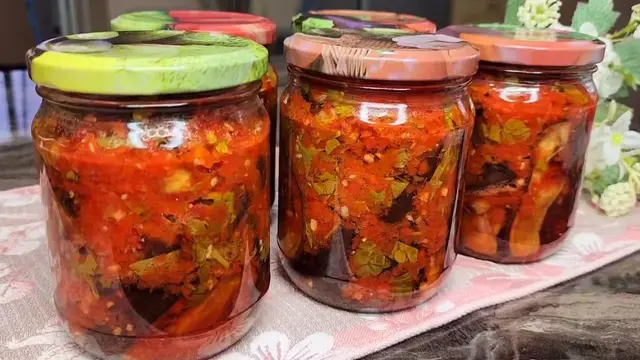 Обалденные баклажаны по корейский на зиму