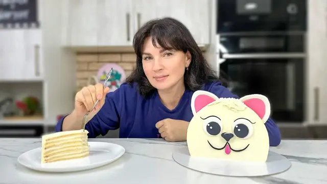 Детский торт без сливок