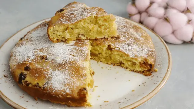 Постный апельсиновый пирог к чаю 